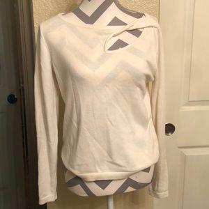 WHBM ivory sweater